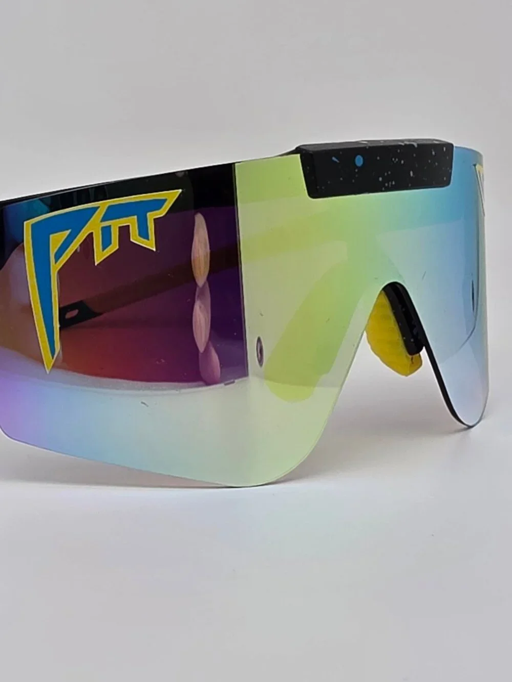 Pit Viper The Cosmos Flip-Offs 2.0 Black Frame Gold Mirror Lens Sunglasses